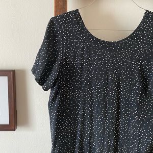 Madewell Polkadot Shift Dress with Back Zipper